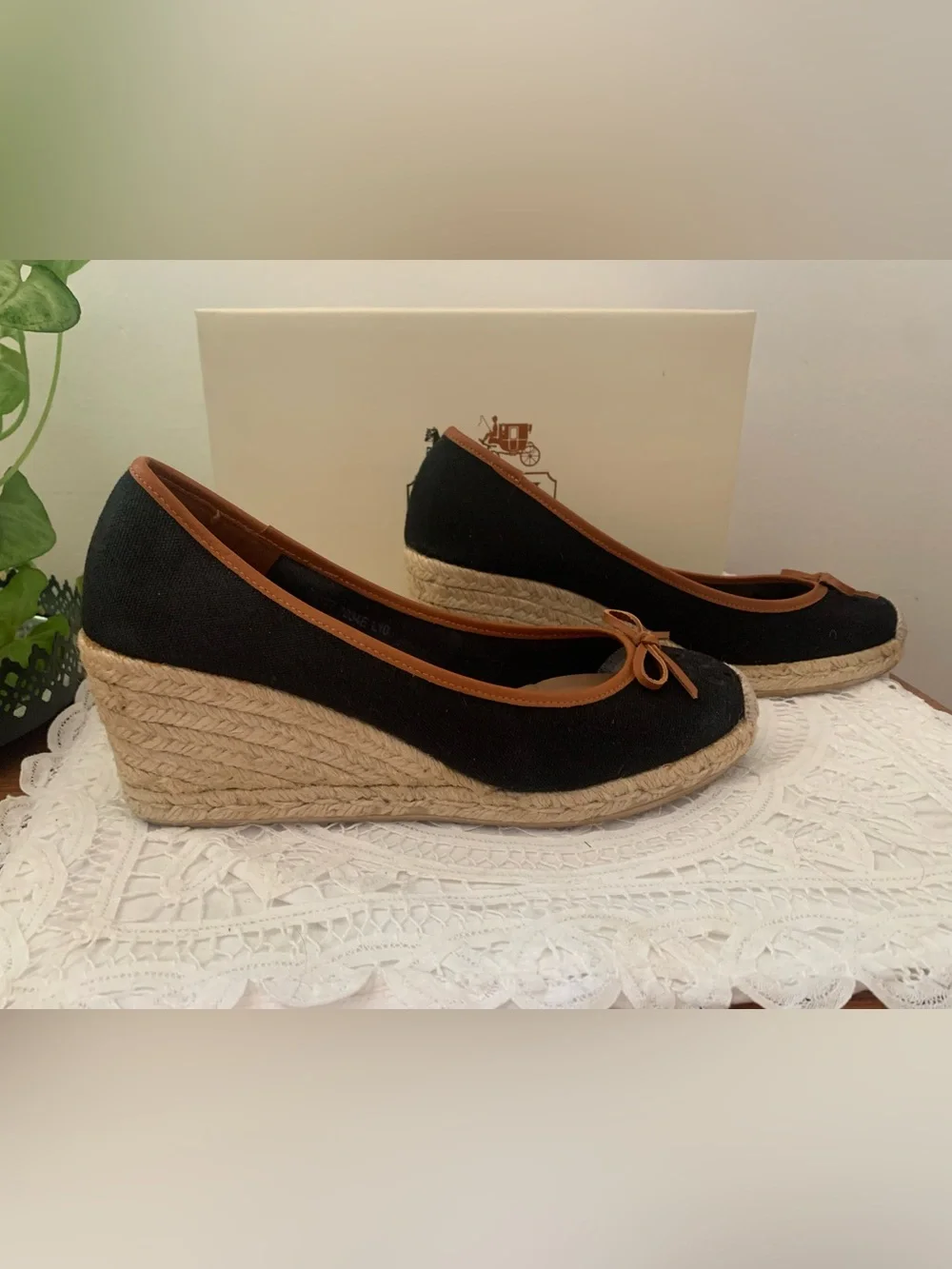 Coach black canvas